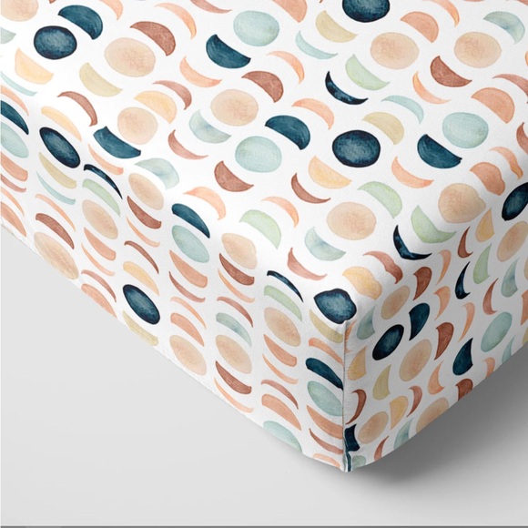 Little Sleepies Other - Little Sleepies Hypoallergenic Bamboo White&Gray Moon Crib Sheet